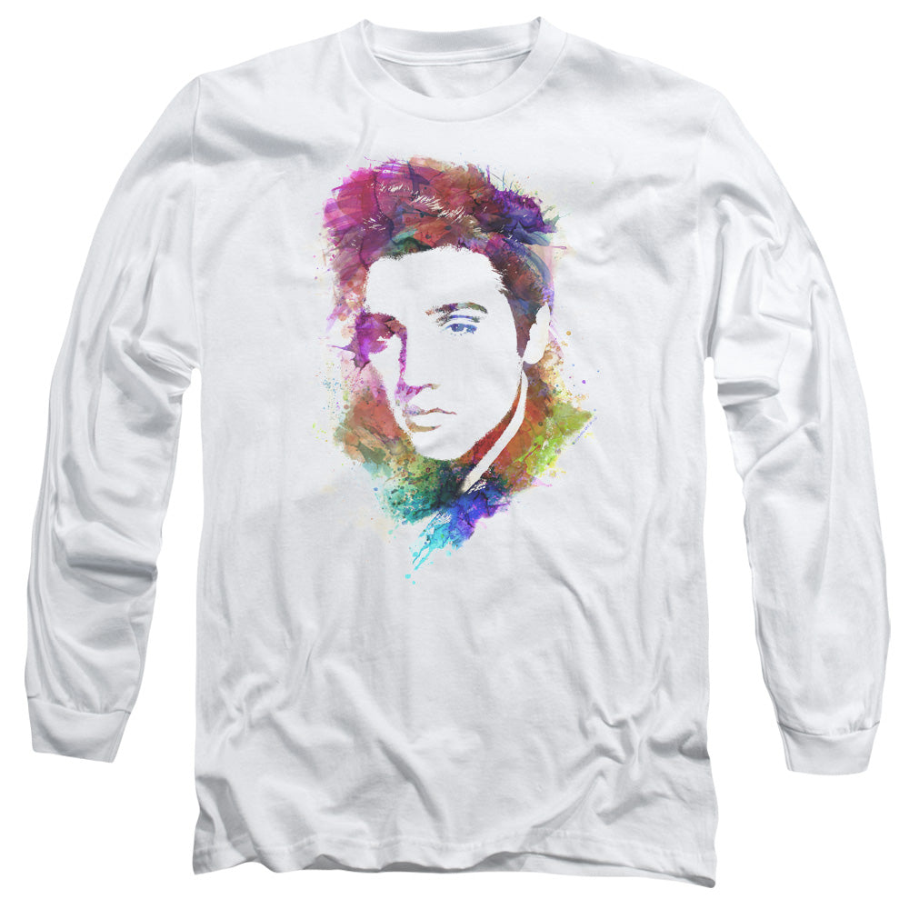 ELVIS PRESLEY Impressive Long Sleeve T-Shirt, Watercolor King