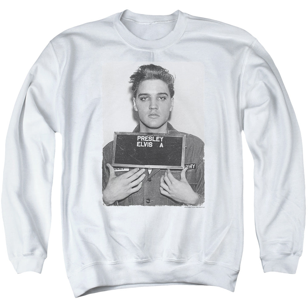 ELVIS PRESLEY Deluxe Sweatshirt, Army Mugshot