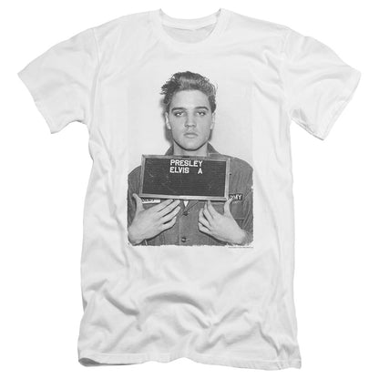 Premium ELVIS PRESLEY T-Shirt, Army Mug Shot