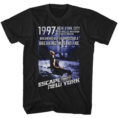 ESCAPE FROM NEW YORK Famous T-Shirt, Insane