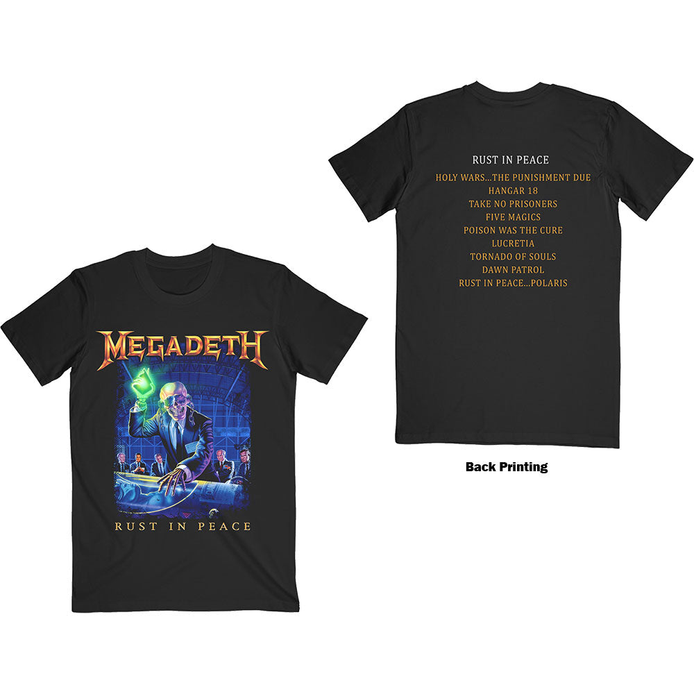 MEGADETH Rust in Peace Track List T-Shirt