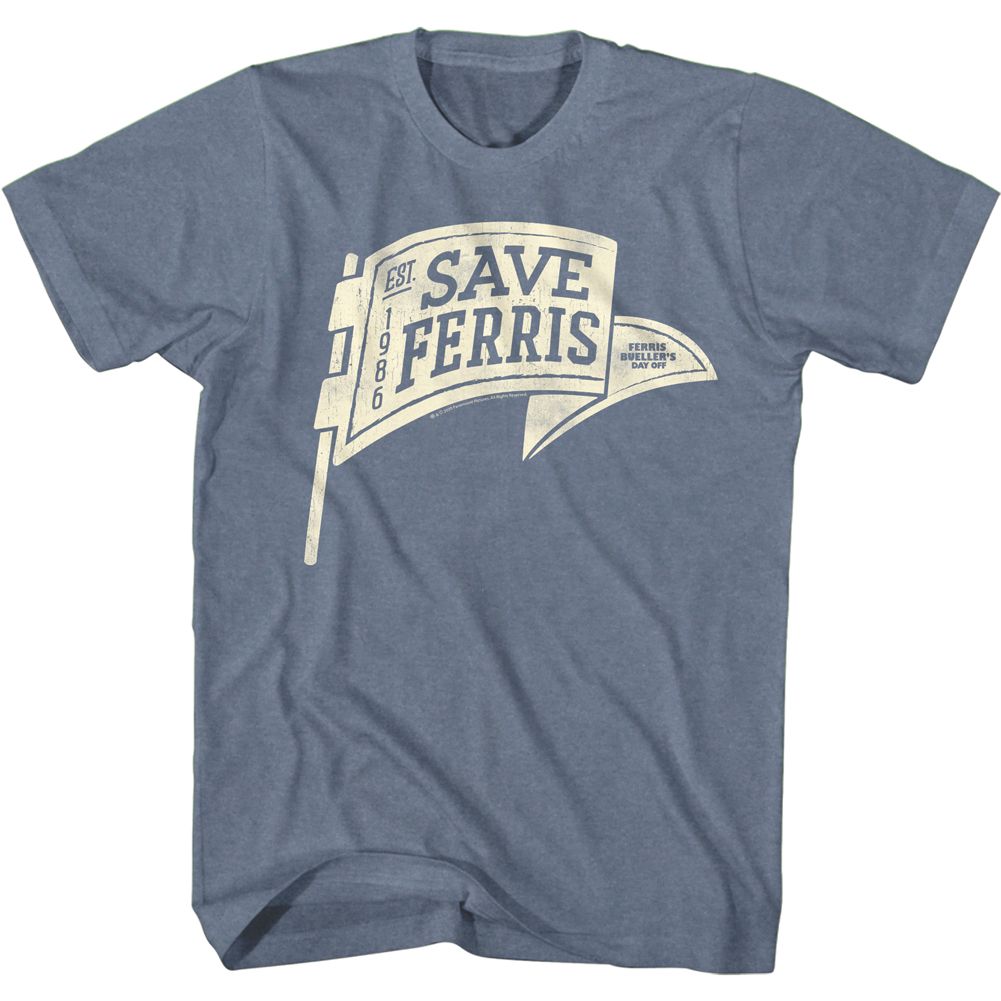 FERRIS BUELLER Funny T-Shirt, Save Ferris Penant