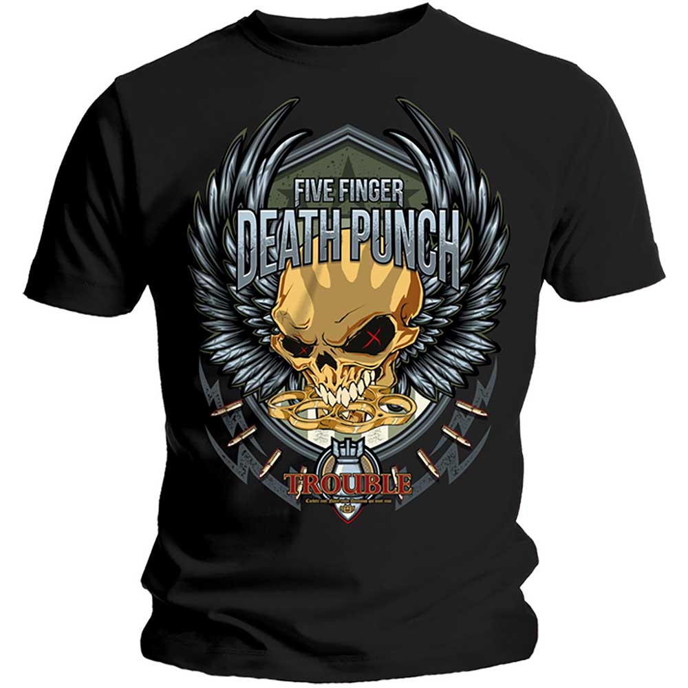 FIVE FINGER DEATH PUNCH Attractive T-Shirt, Trouble