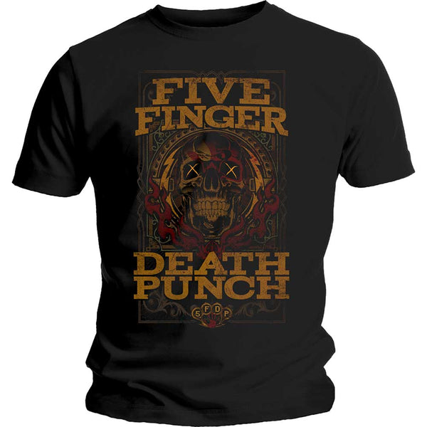 FIVE FINGER DEATH PUNCH Attractive T-Shirt, Wanted