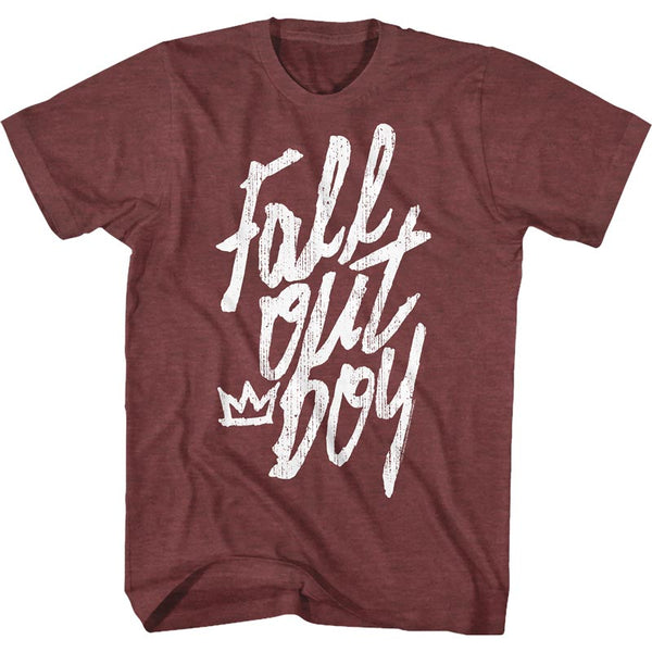 FALL OUT BOY Eye-Catching T-Shirt, Logo Handwritten