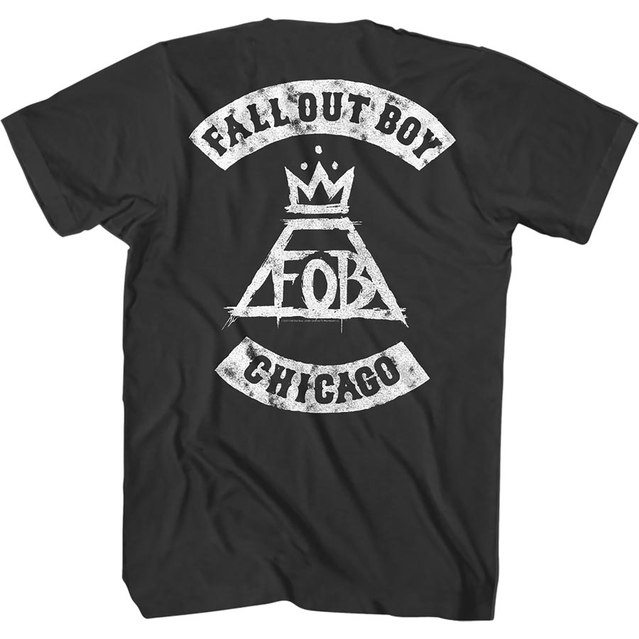 FALL OUT BOY Eye-Catching T-Shirt, Logo Chicago