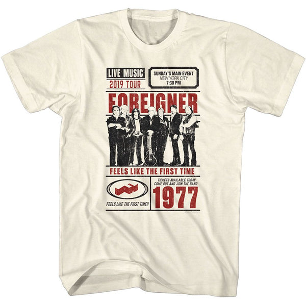FOREIGNER Eye-Catching T-Shirt, Live