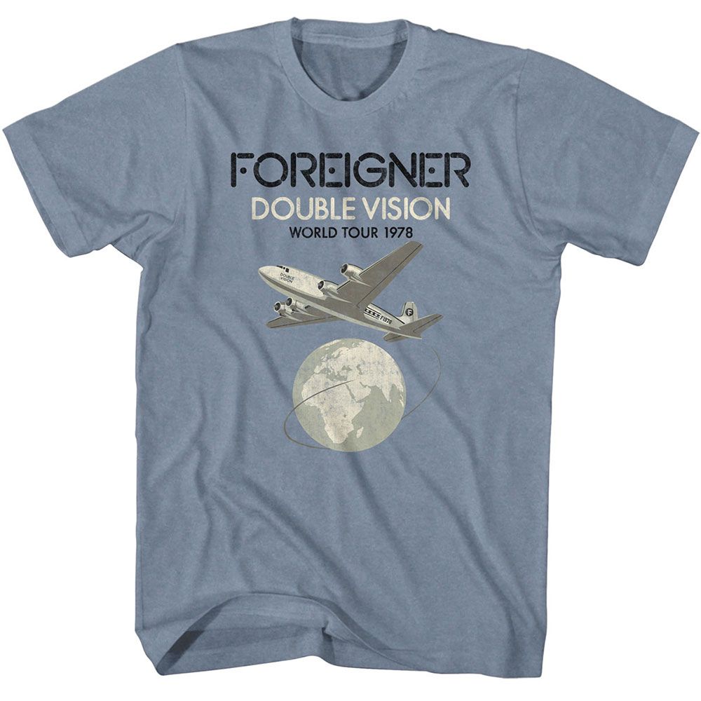 FOREIGNER Eye-Catching T-Shirt, Double Vision