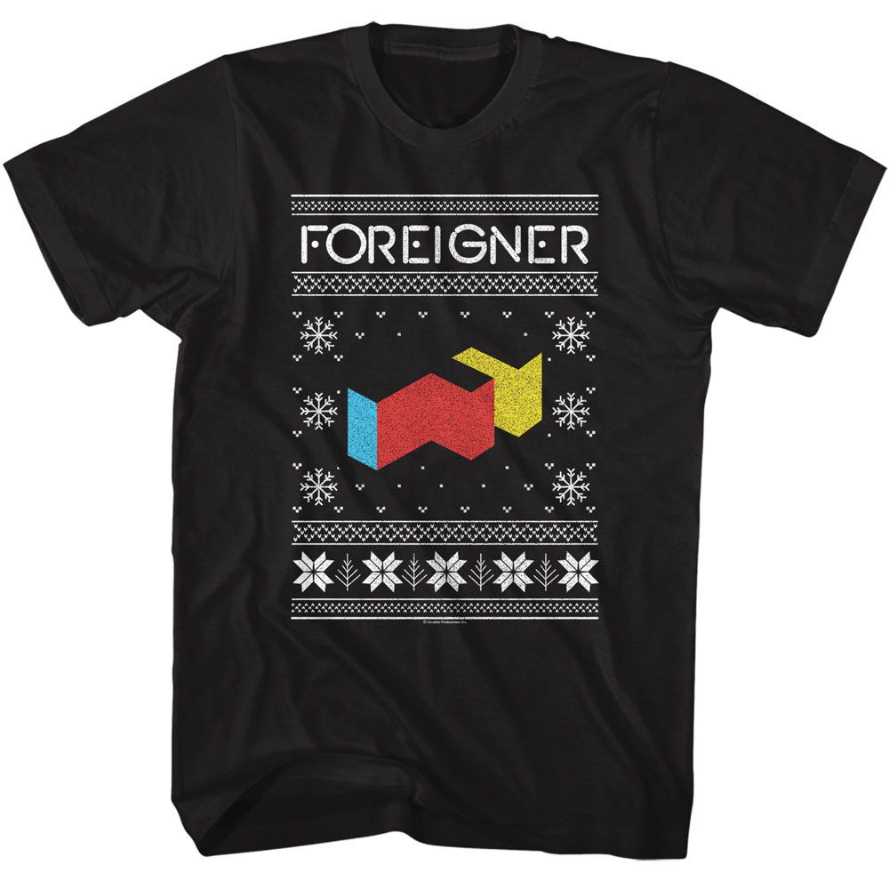 FOREIGNER Eye-Catching T-Shirt, Logo Xmas