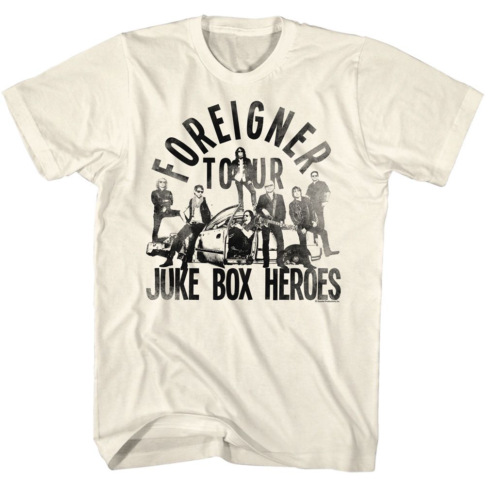 FOREIGNER Eye-Catching T-Shirt, Juke Box Heroes