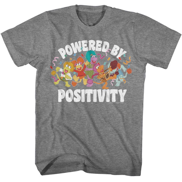 FRAGGLE ROCK Eye-Catching T-Shirt, Powered By Positivity