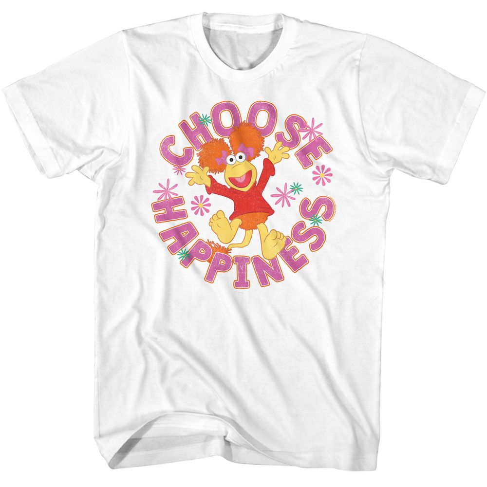 FRAGGLE ROCK Eye-Catching T-Shirt, Choose Happiness