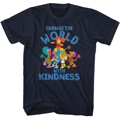 FRAGGLE ROCK Eye-Catching T-Shirt, Change The World