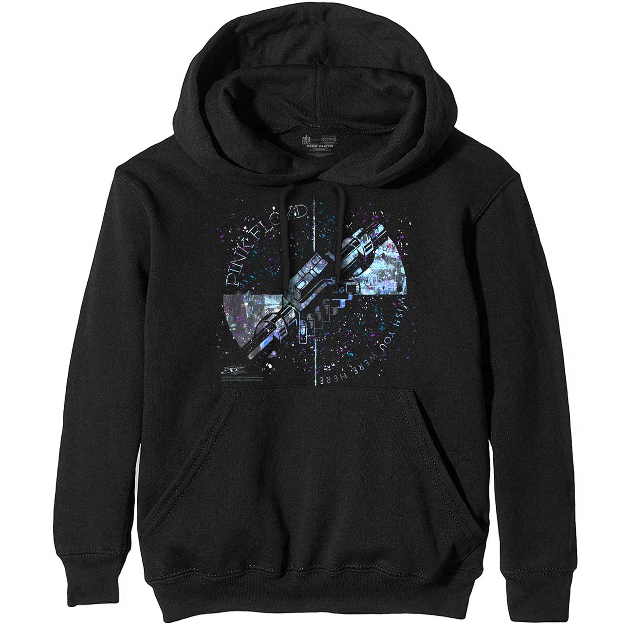 PINK FLOYD Attractive Hoodie, Machine Greeting Blue