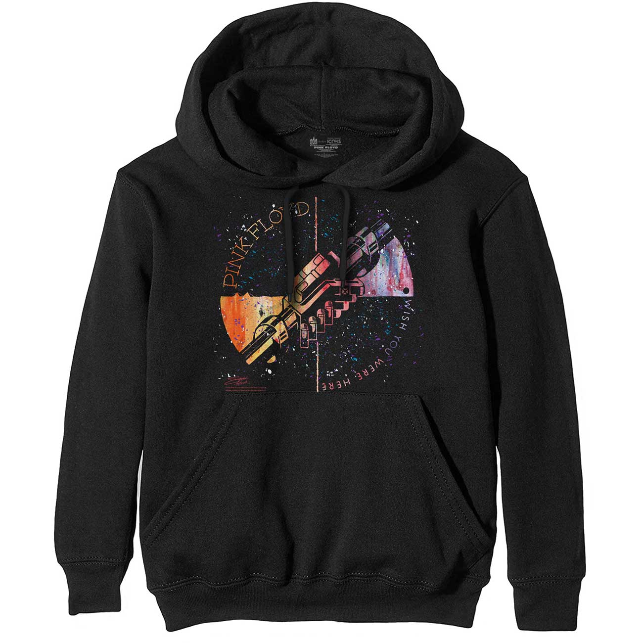 PINK FLOYD Attractive Hoodie, Machine Greeting Orange