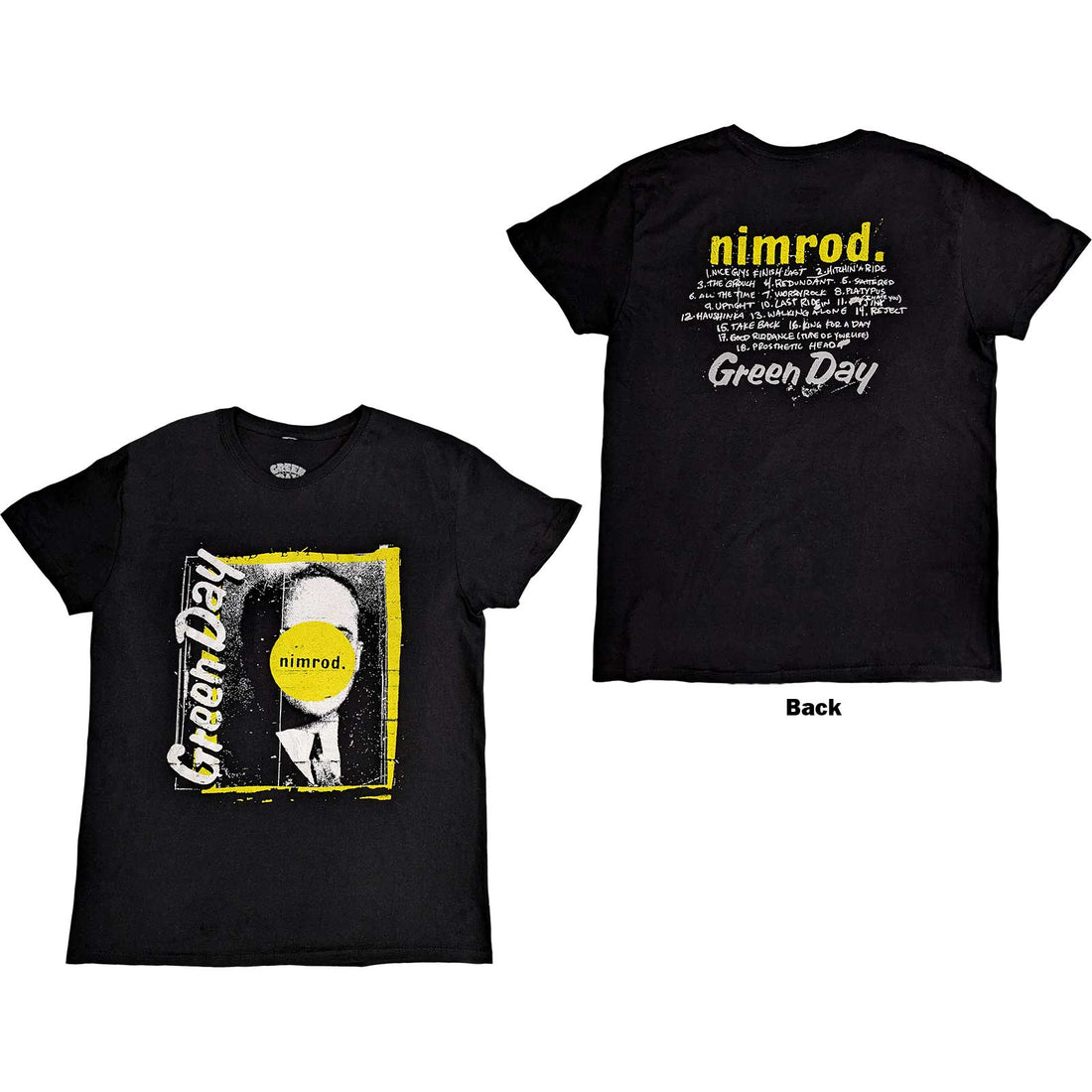 GREEN DAY Attractive T-Shirt, Nimrod Tracklist