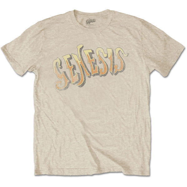 GENESIS Attractive T-Shirt, Vintage Logo - Golden