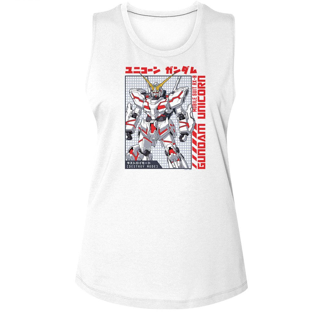 MOBILE SUIT GUNDAM Tank Top, Unicorn D Mode