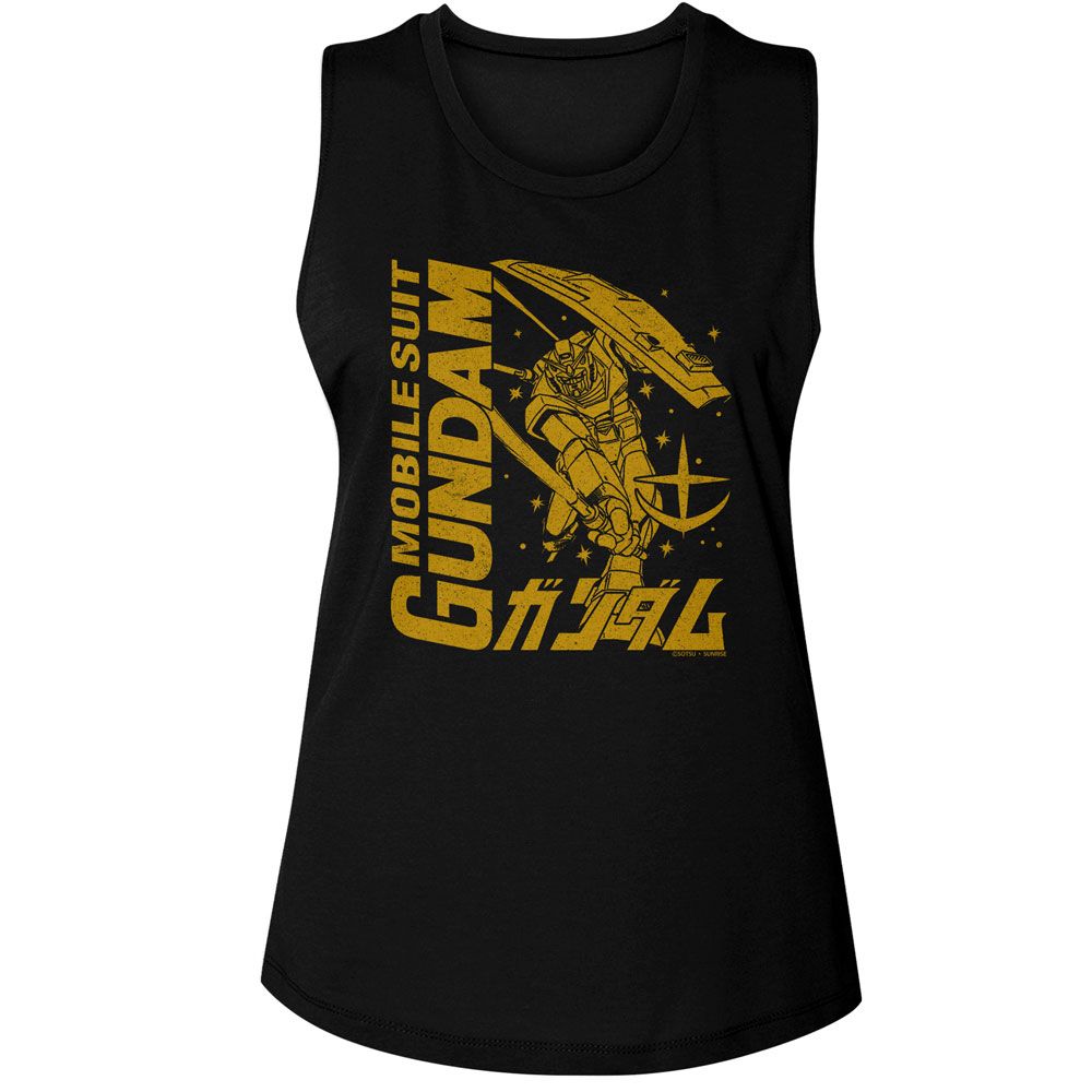 MOBILE SUIT GUNDAM Tank Top, Msg Logo Mecha Mono