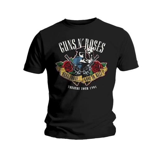 GUNS N' ROSES Attractive T-Shirt, Here Today & Gone To Hell