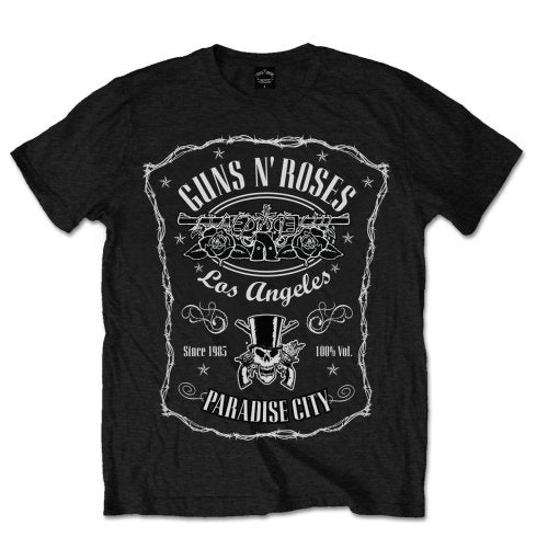 GUNS N' ROSES Attractive T-Shirt, Paradise City Label