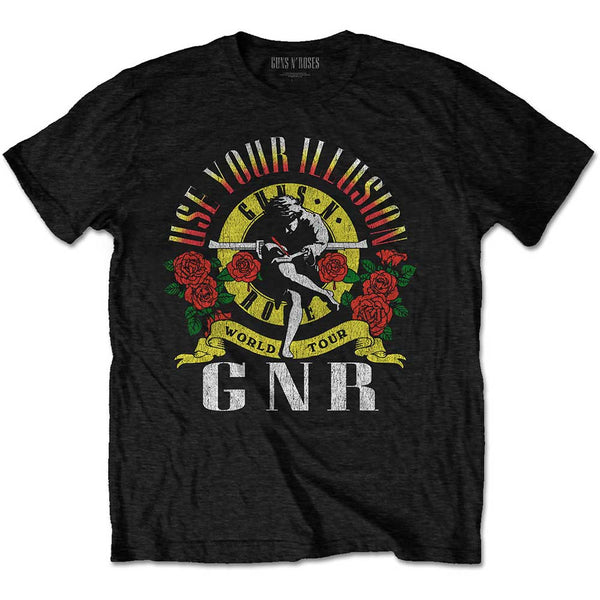 GUNS N' ROSES Attractive T-Shirt, Uyi World Tour