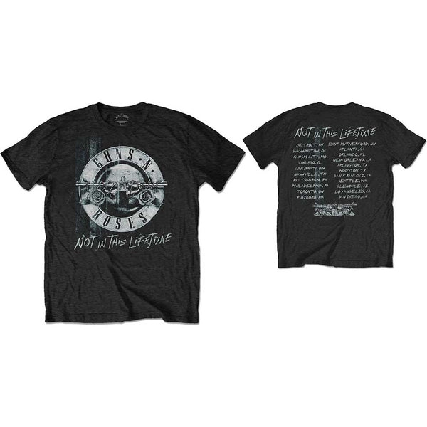 GUNS N' ROSES Attractive T-Shirt, Not In This Lifetime Tour Xerox