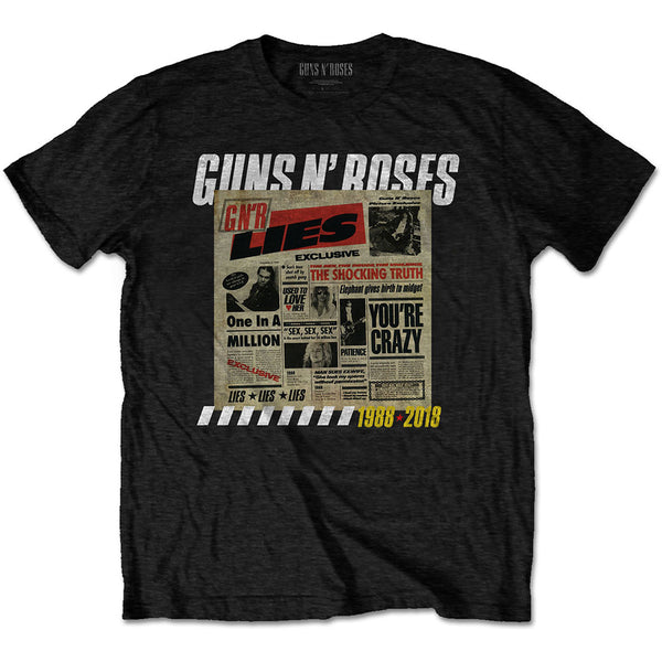 GUNS N' ROSES Attractive T-Shirt, Lies Track List