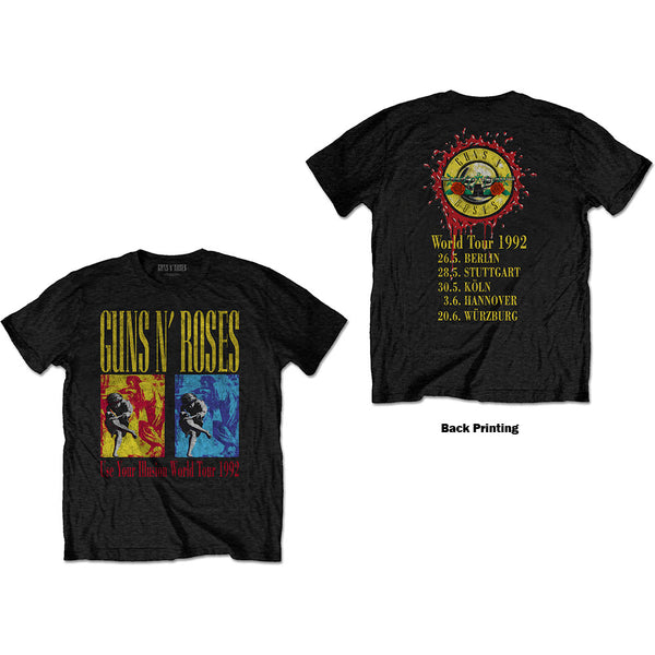 GUNS N' ROSES Attractive T-Shirt, Use Your Illusion World Tour