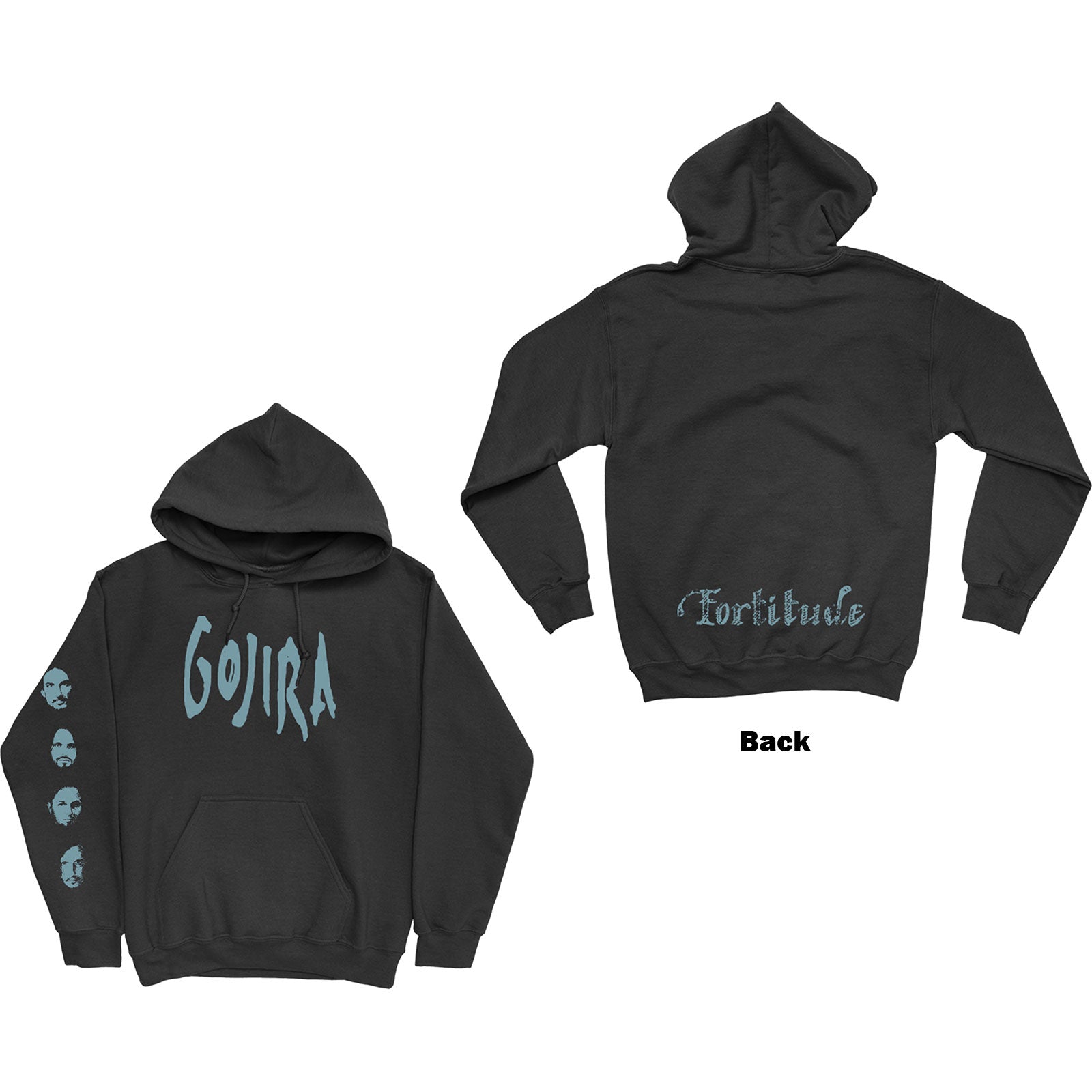 GOJIRA Attractive Hoodie, Fortitude Faces