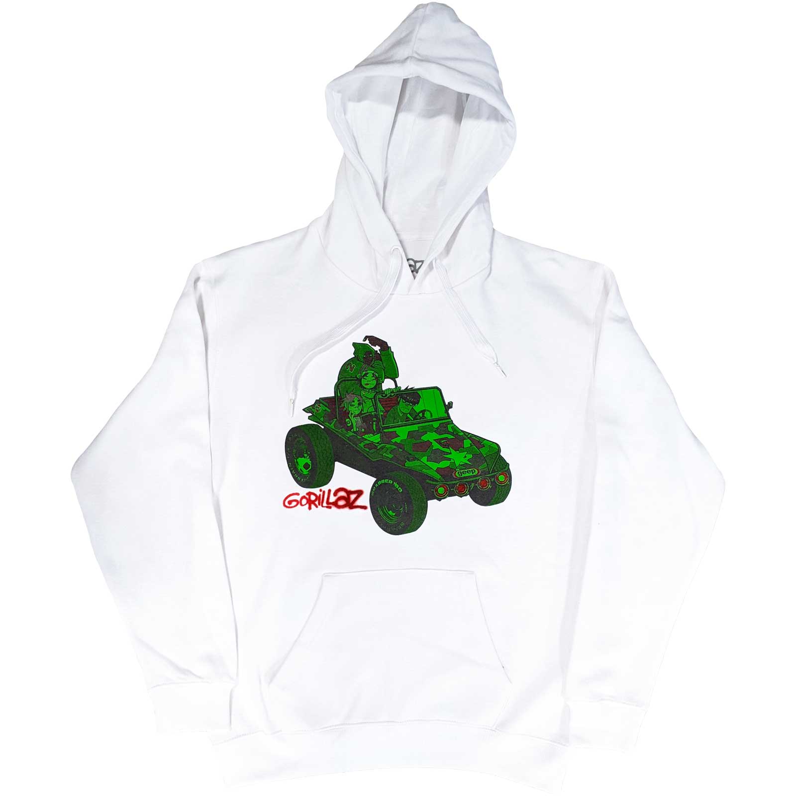 GORILLAZ Attractive Hoodie, Green Jeep