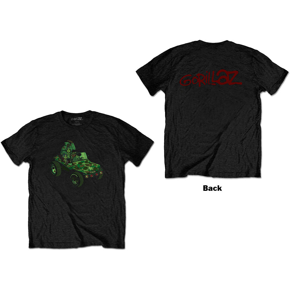 GORILLAZ Attractive T-Shirt, Group Green Geep