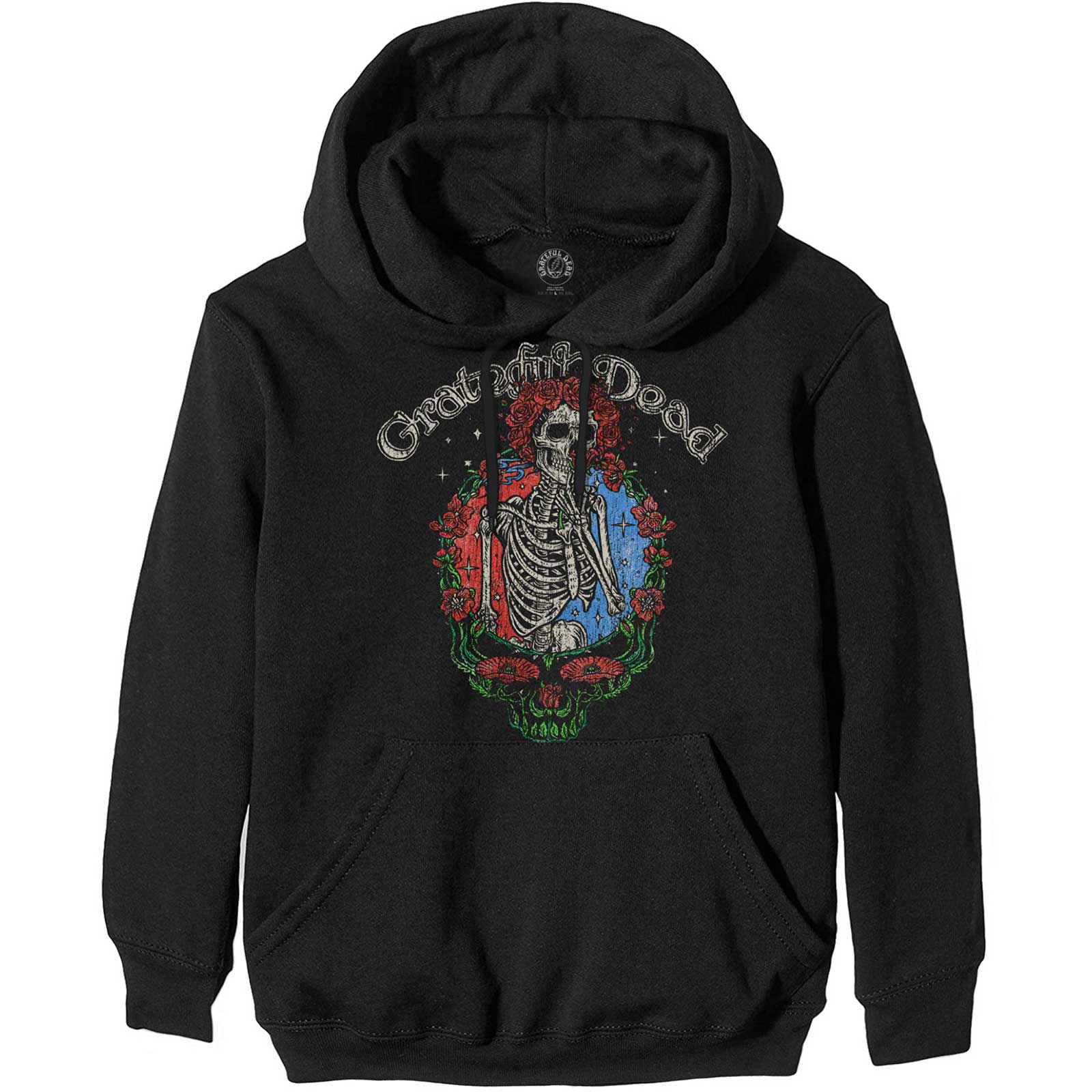 GRATEFUL DEAD Attractive Hoodie, Floral Stealie