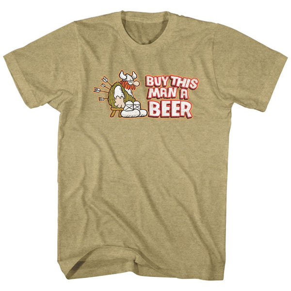 HAGAR THE HORRIBLE Witty T-Shirt, Buy This Man A Beer