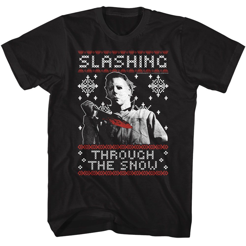 HALLOWEEN Terrific T-Shirt, Slashing Thru the Snow