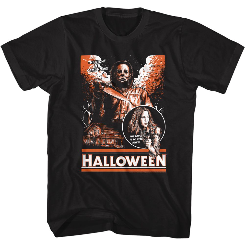 HALLOWEEN Terrific T-Shirt, Sketchy &amp; Orange