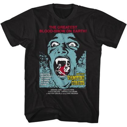 HAMMER HORROR Terrific T-Shirt, Vampire Circus Moth