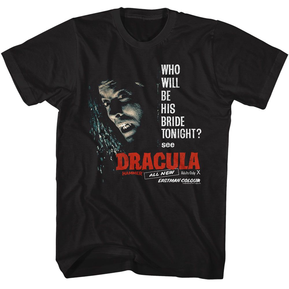 HAMMER HORROR Eye-Catching T-Shirt, Be His Bride