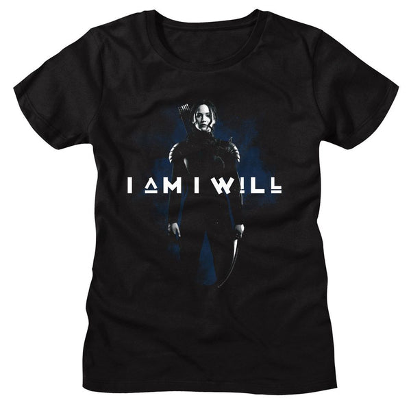 Women Exclusive HUNGER GAMES T-Shirt, I Am I Will