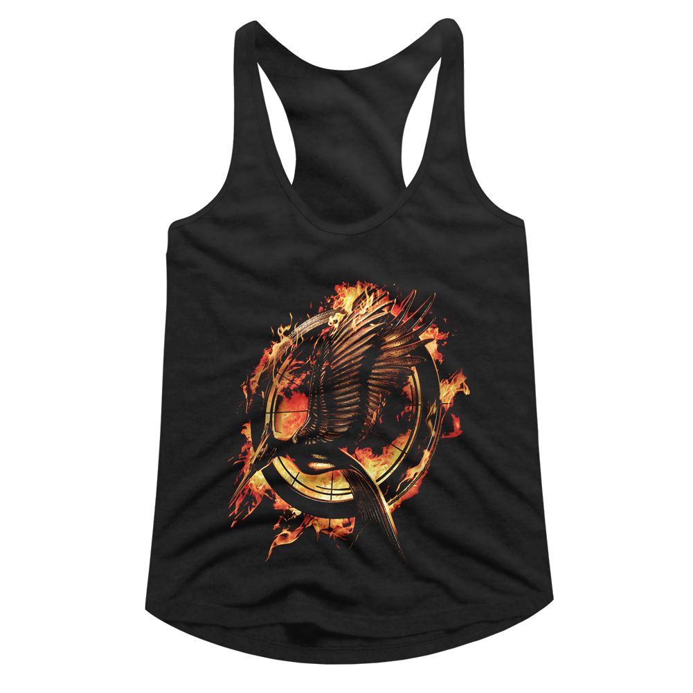 HUNGER GAMES Slimfit Racerback, Hunger Games Flaming Mockingjay