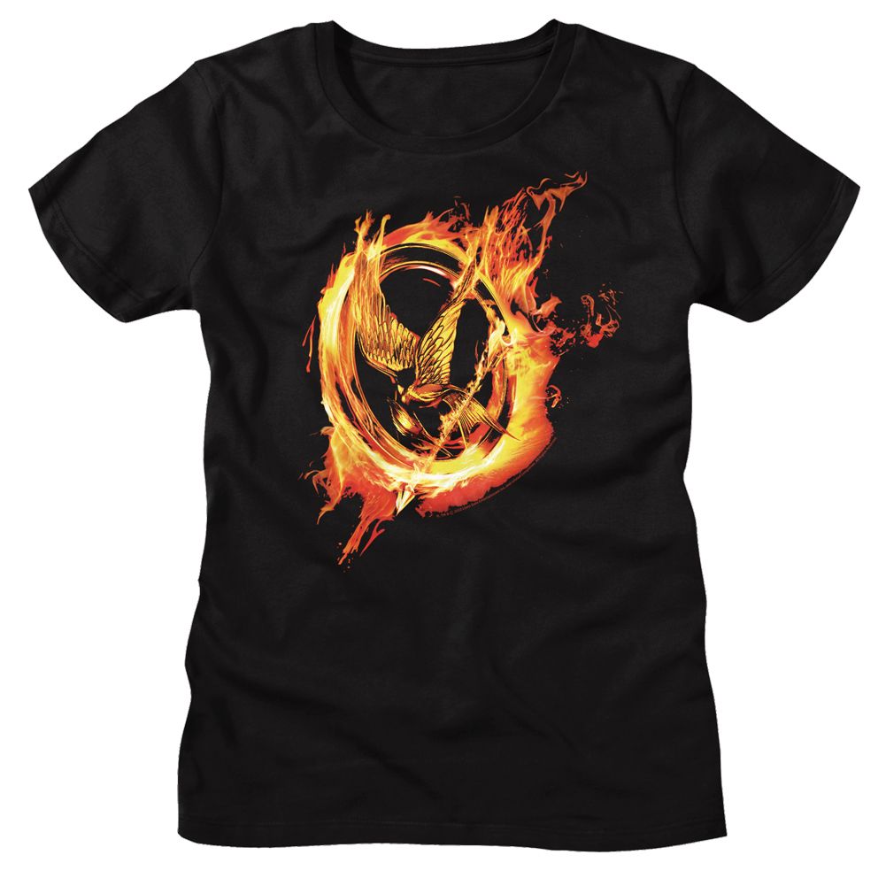 Women Exclusive HUNGER GAMES T-Shirt, Pin