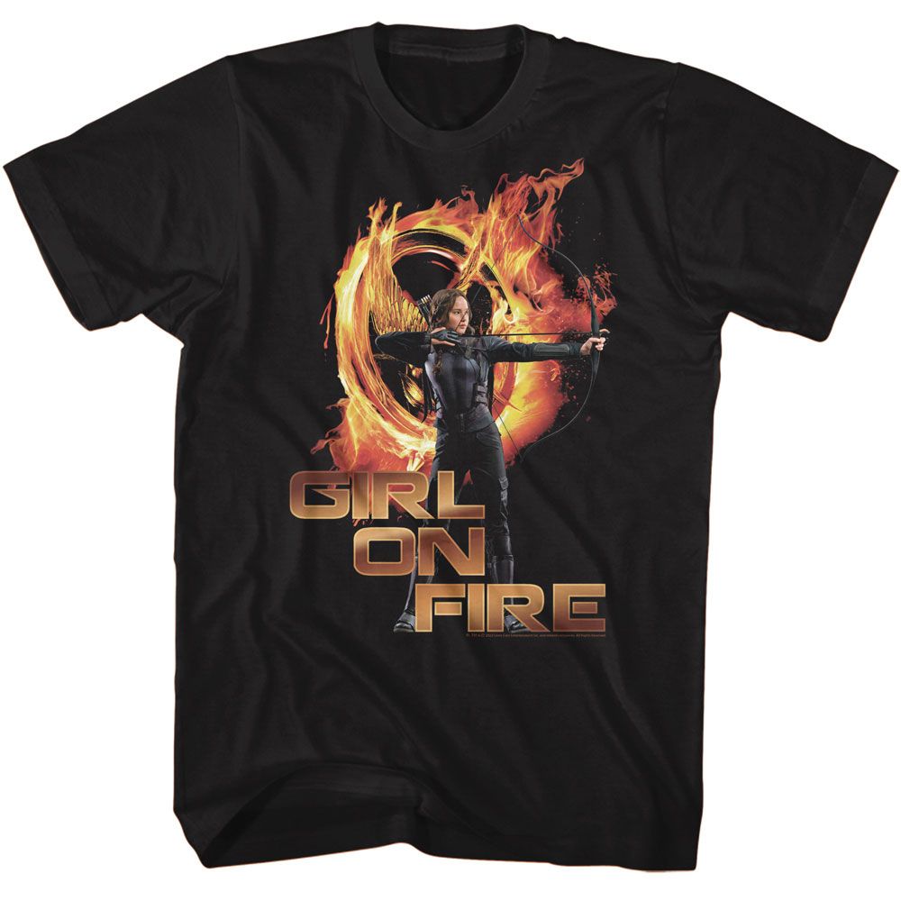 HUNGER GAMES Eye-Catching T-Shirt, Girl On Fire