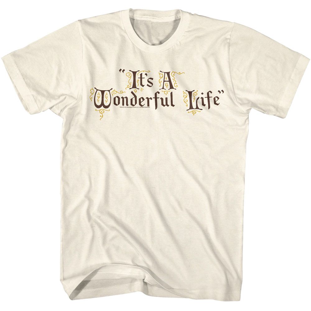 ITS A WONDERFUL LIFE Eye-Catching T-Shirt, Title Treatment