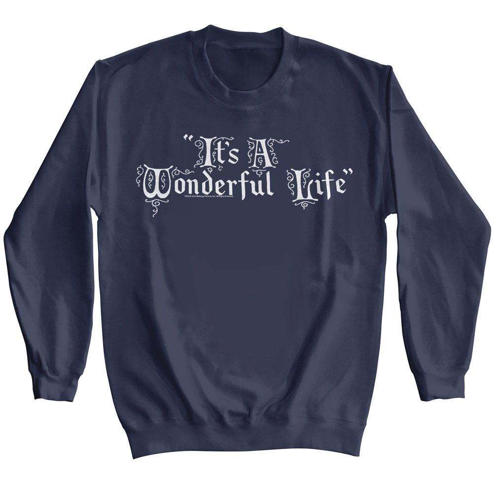 ITS A WONDERFUL LIFE Premium Sweatshirt, Title Treatment