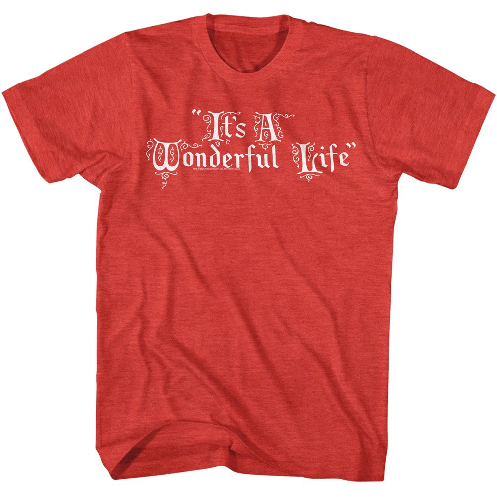 ITS A WONDERFUL LIFE Eye-Catching T-Shirt, Title Treatment