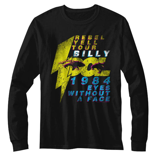 BILLY IDOL Eye-Catching Long Sleeve T-Shirt, 1984 Tour