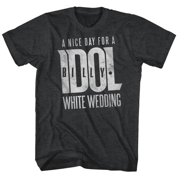 BILLY IDOL Eye-Catching T-Shirt, White Wedding