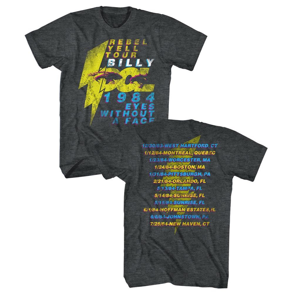 BILLY IDOL Eye-Catching T-Shirt, Eyeballs Tour 1984