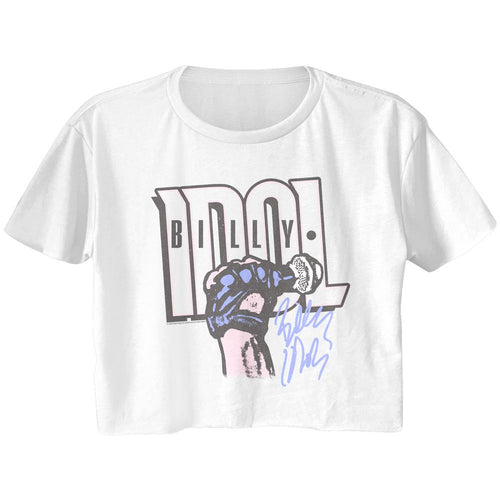 Billy Idol - Ladies Pink Gradient T-Shirt