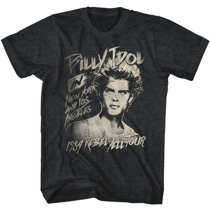 BILLY IDOL Eye-Catching T-Shirt, Rebel Yell Tour 1984